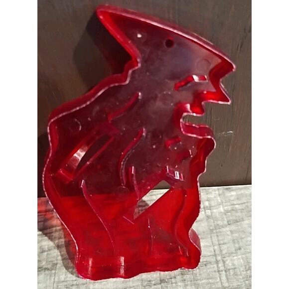 Vintage Halloween Cookie Cutter Witch plastic hole for hanging ornament handle - Picture 2 of 3